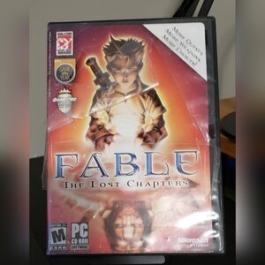 Fable: The Lost Chapters PC Game - Red and Black Cover